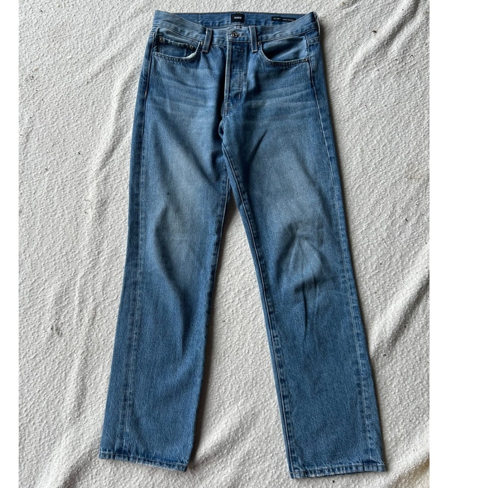 DWIN Kali Ankle Vintage Straight Jeans 25 High Rise 100% Cotton Made in USA